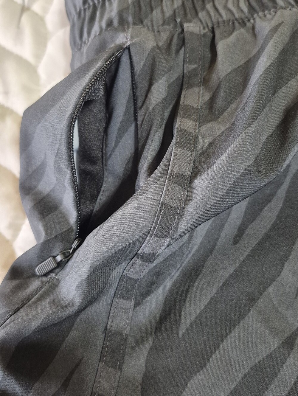 Avia Black Zebra-Print Athletic Shorts - Picture 4 of 5